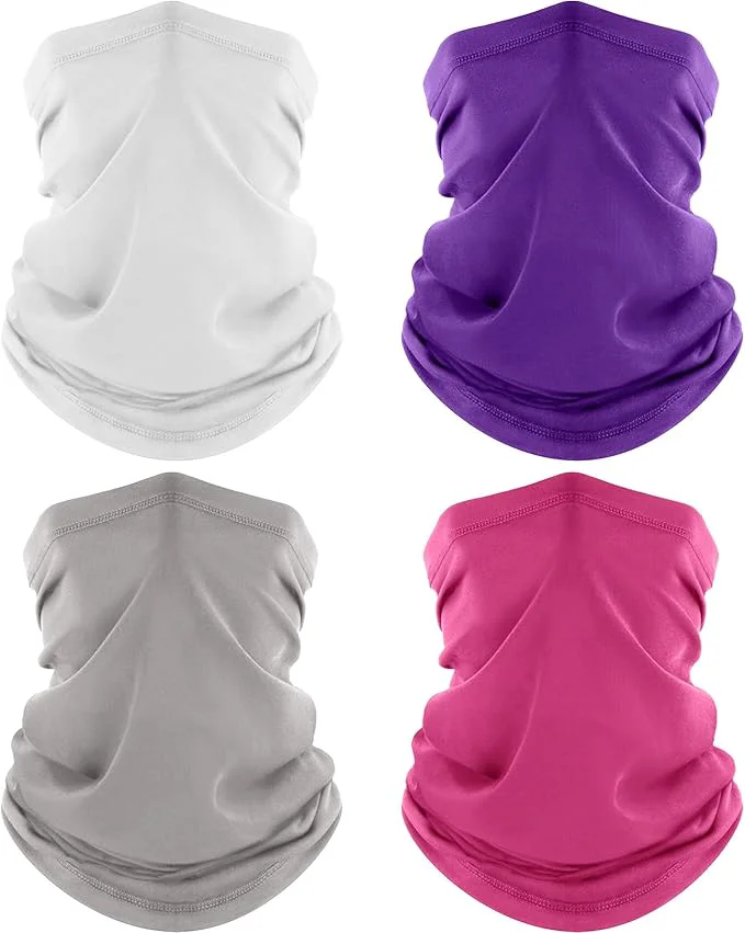 Elite ROXUN 4 Pack Neck Gaiter Cooling Breathable Face Mask UV Protection Scarf Exceptional