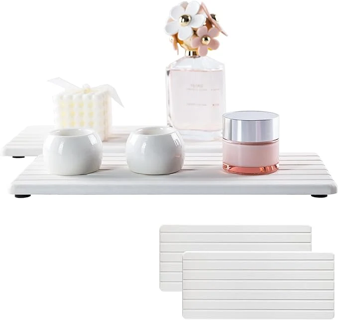 Luxury NiuYichee 2 PCS Water Absorbent diatomite Coasters 12.2 x 5.5 Water Safe
