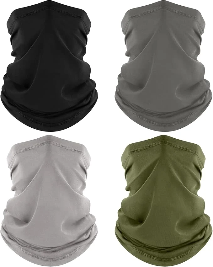 Sustainable ROXUN 4 Pack Neck Gaiter Cooling Breathable Face Mask UV Protection Scarf Superior