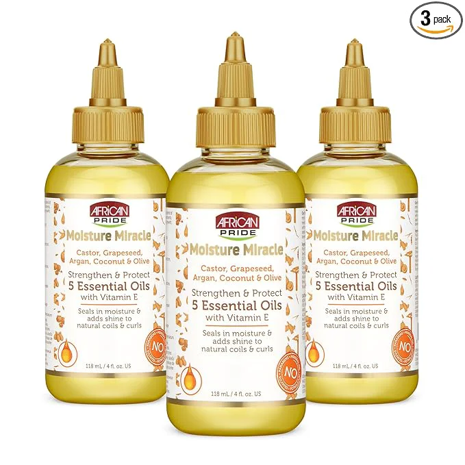Eco-Friendly African Pride Moisture 5 Essential Hair Oils Reliable