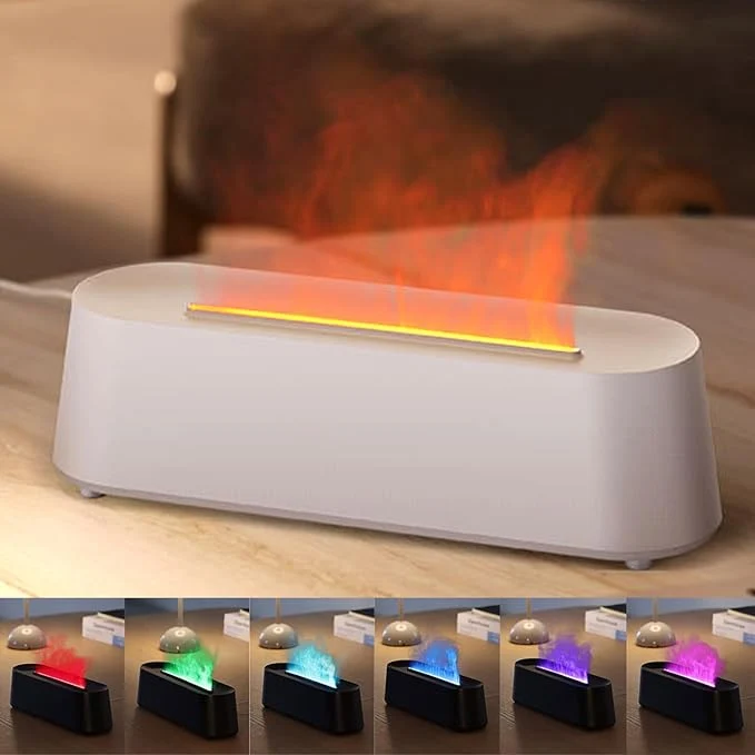 Verified YALEDI Essential Oil Diffuser Fireplace Flame Fire Oil Diffuser 250ml Cool Smart