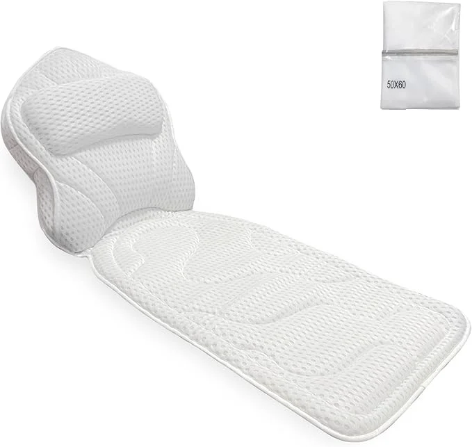 Unique Bath Pillows for Tub Full Body Large Mesh tub Pillow for Bathtub for Head Efficient