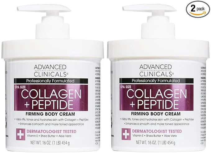 Traditional Advanced Clinicals Collagen Peptides Body Lotion Face Moisturizer Peptide Trusted