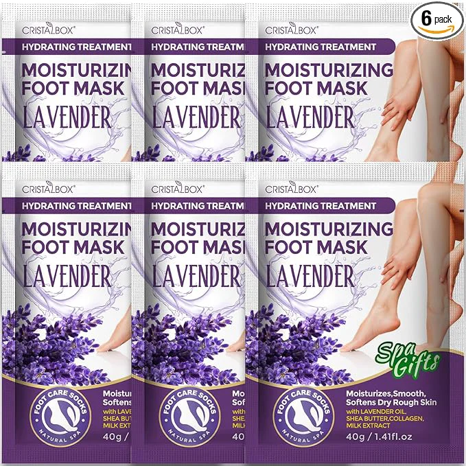 Elegant 6 Pack Moisturizing Foot Mask Hydrating Foot Masks Durable