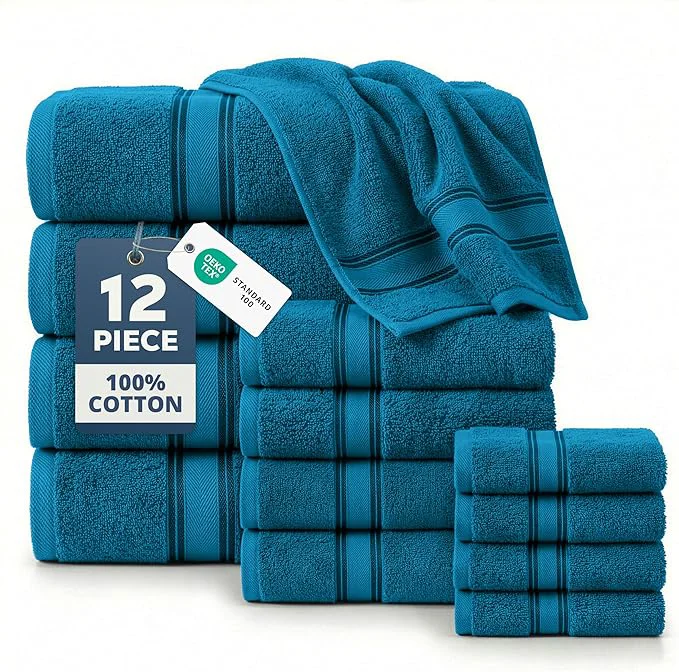 High-Quality LANE LINEN Luxury Bath Towels Set Premium Material