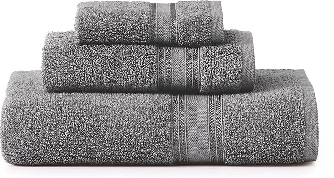 Smart LANE LINEN Luxury Bath Towels Set Green