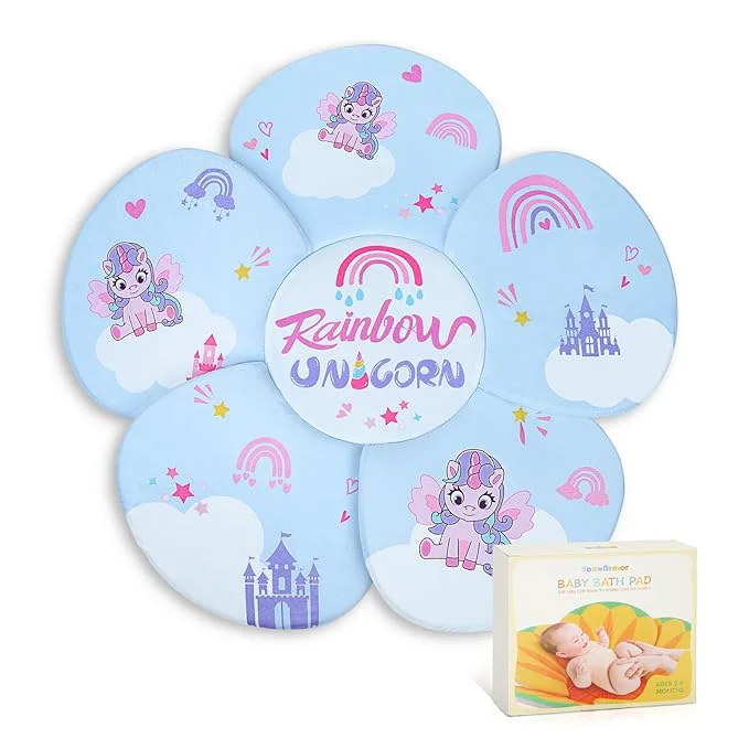 Classic Flower Baby Bath Pad Secure