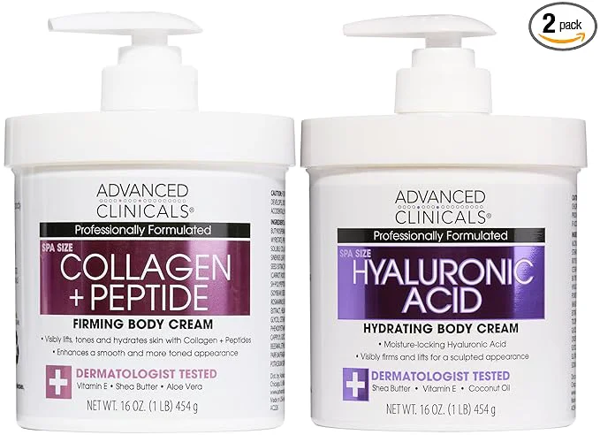 Comfortable Advanced Clinicals Collagen Peptides Body Lotion Hyaluronic Acid Moisturizer High-Grade