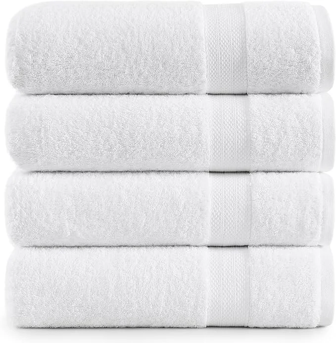 Crafted LANE LINEN Set of 4 Bath Towel Elite