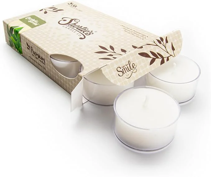 Exceptional Eucalyptus Spearmint Premium Tealight Candles Secure