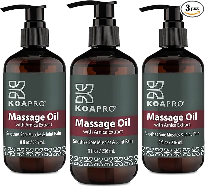 Long-Lasting KOAPRO Arnica Sore Muscle Massage Oil Classic