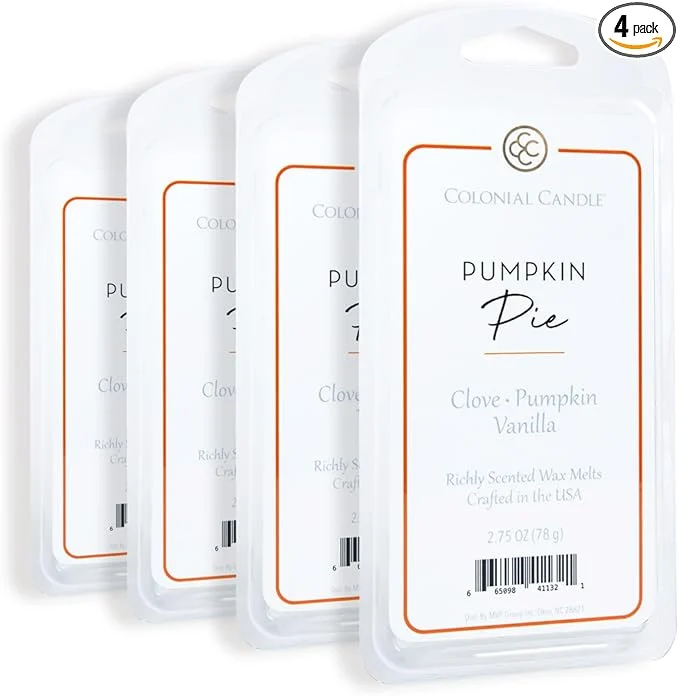 High-End Colonial Candle Pumpkin Pie Wax Melts Wax Melt Warmer Cubes Long Lasting Crafted