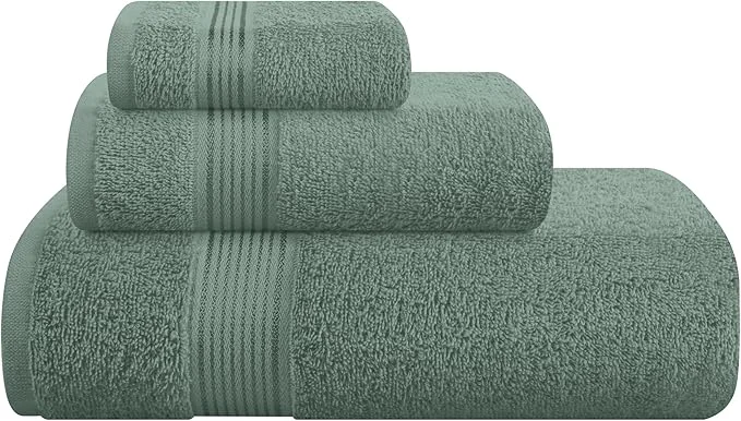 Responsible Belizzi Home Ultra Soft 3 Pack Cotton Towel Set Contains a Bath Towel 28x55 Contemporary