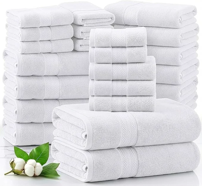 Proven LANE LINEN Cotton Bathroom Towel Set of 24 piece Verified