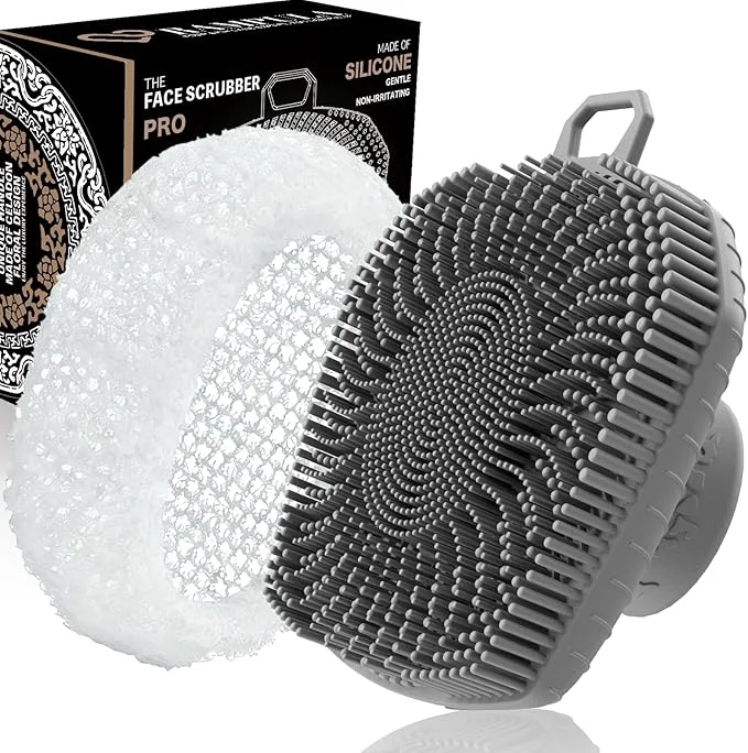 Optimized RamPula Face Scrubber African Net Silicone Exfoliating Brush Exceptional