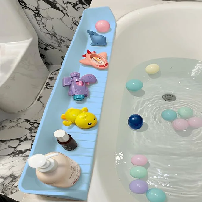 Easy-to-Use 31.5 Bathtub Splash Guard for Kids Toddlers Smooth