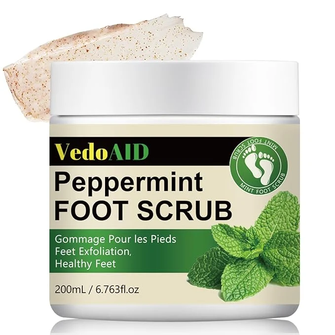 Proven Peppermint Foot Scrub – Natural Exfoliating Cream Elegant
