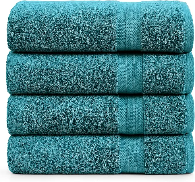Practical LANE LINEN Premium 4 Pack Bath Towels Set Selected