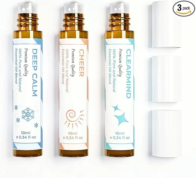 Fast Essential Oil Set Aromatherapy Roll On Blends Proven