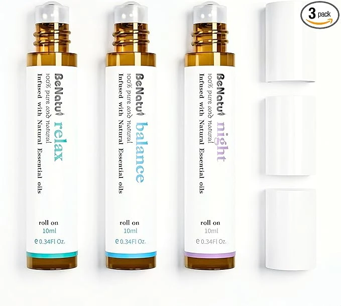 Enhanced Essential Oil Set Aromatherapy Roll On Blends Exclusive