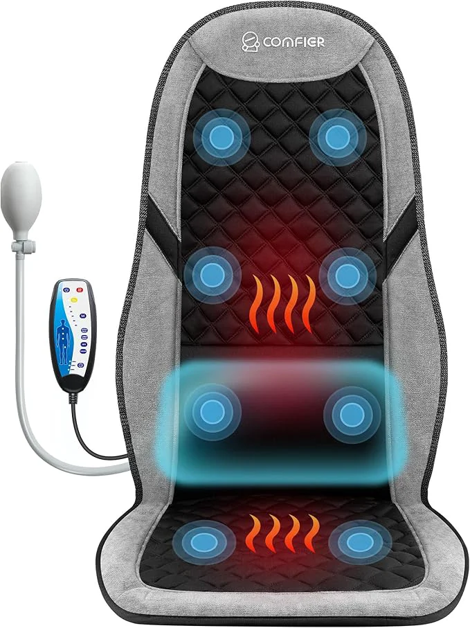 Practical COMFIER Back Massager with Heat Massage Chair Pad Massage Seat Cushion with Original