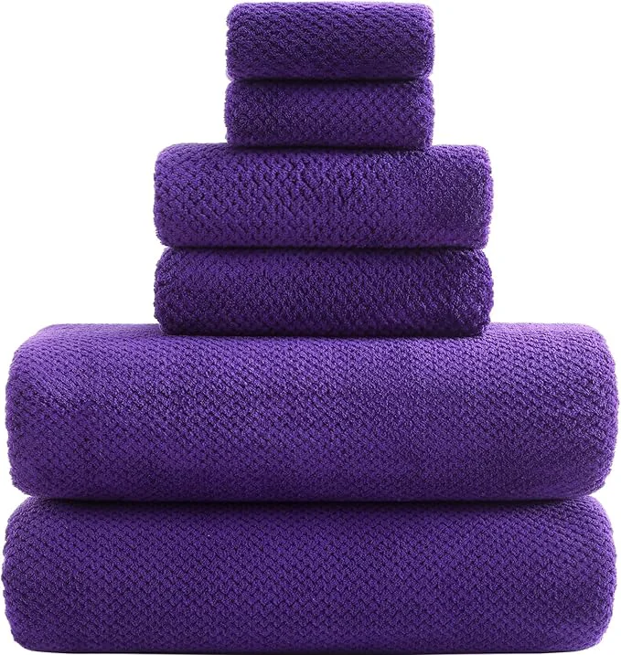 Exceptional YTYC 29x59 Inch Bath Towels Set of 6 Large Super Soft Lint Lightweight Professional
