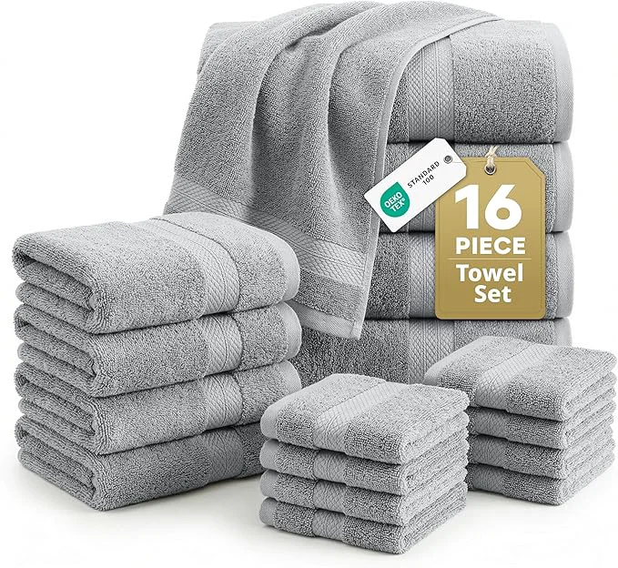 Practical LANE LINEN Cotton Turkish Towel Set Safe