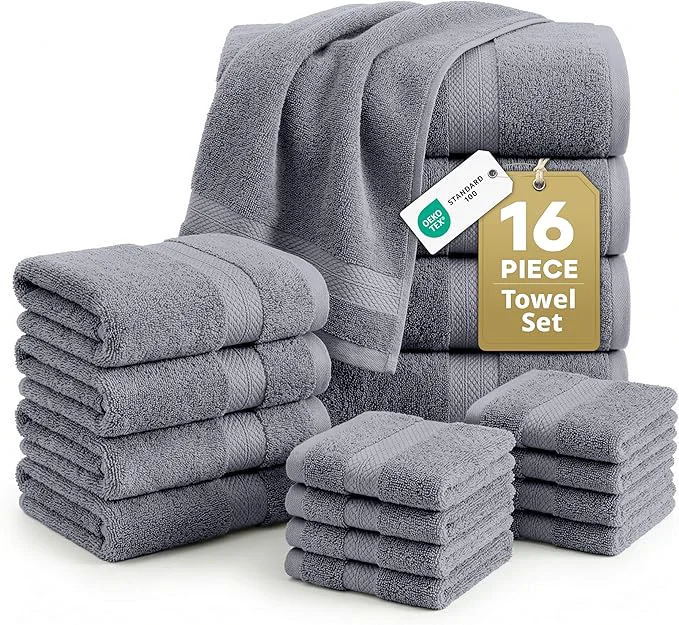 Comfortable LANE LINEN Cotton Towels Set Selected