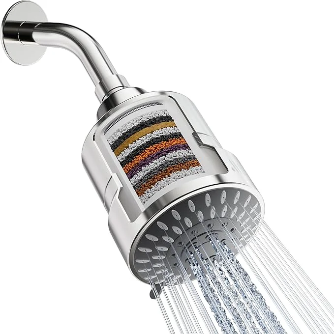 Natural Mist Shower Filter Head for Hard Water Improves Skin and Nails Exceptional