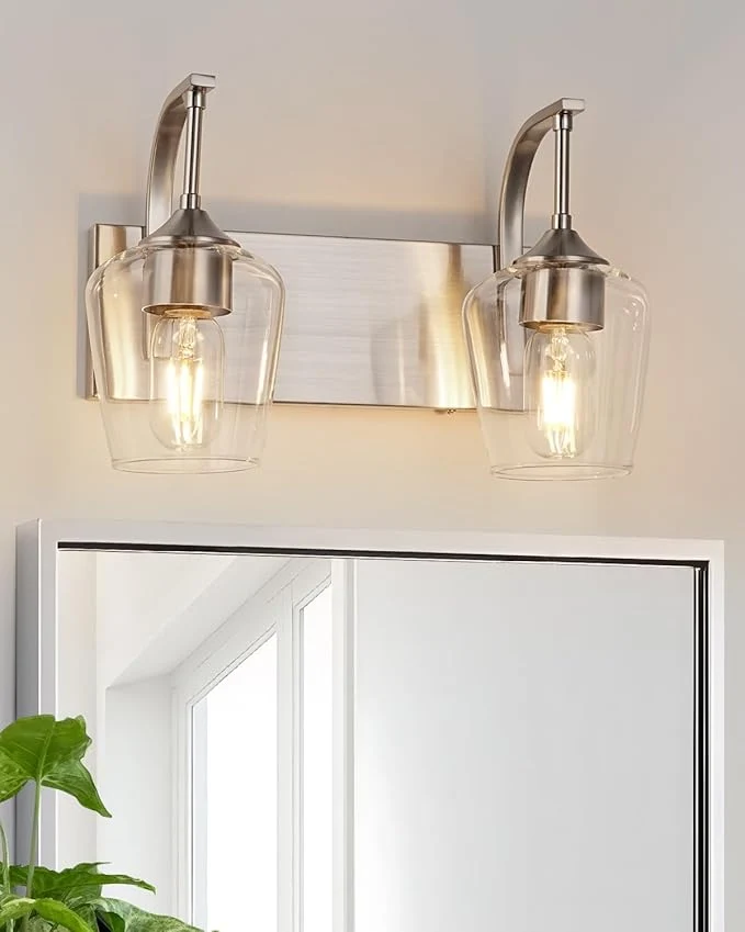 Healthy Brushed Nickel Bathroom Light Fixtures Bathroom Vanity Light Expertly Made