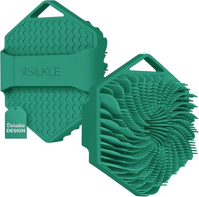 Soft SILKLE Silicone Body Scrubber – Gentle Exfoliating Shower Scrubber Comfortable