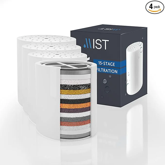 Reusable Mist - 15 Stage Filtered Shower Head Cartridge Universally Elite
