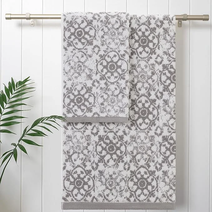 Certified Jessica Simpson – Bath Towel 4 Piece Set Premium Bathroom Décor Includes 2 Fast