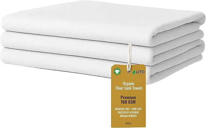 High-Grade Flour Sack Towels Tea Towel for Crafts Kitchen Dish Cotton Blank Towel for Classic