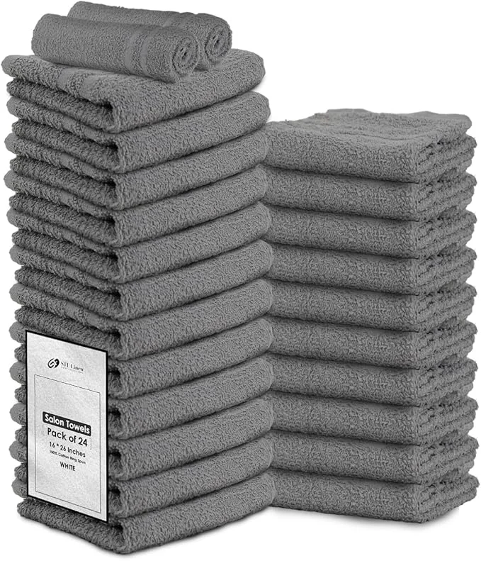 Outstanding Hand Towels Grey Economy Salon Towels Contemporary
