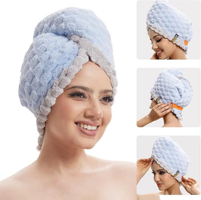 Premium Material Hair Drying Towels 19.7x31.5 inch Hair Towels Refined
