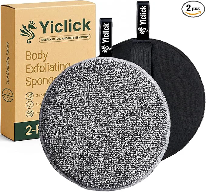 Specialty Yiclick Exfoliating Body Scrubber Body Exfoliator Scrubber Exfoliating Sponge Detailed