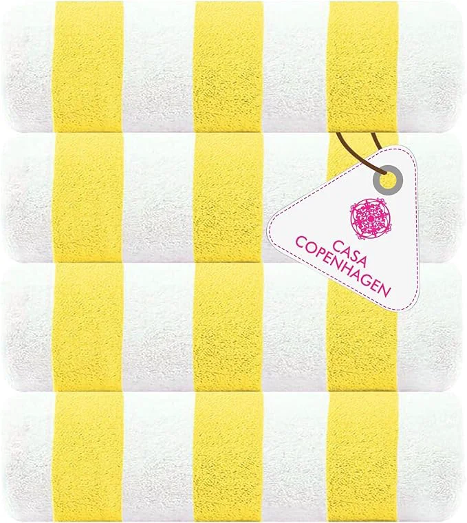 Eco-Friendly CASA COPENHAGEN Cabana Beach Towel Designed in Denmark Rough and Tough Soft
