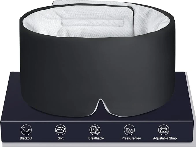 Solid LOVE EYE Dual Side Sleep Mask Ice Silk Eye Sleeping Mask Blindfold Specialty
