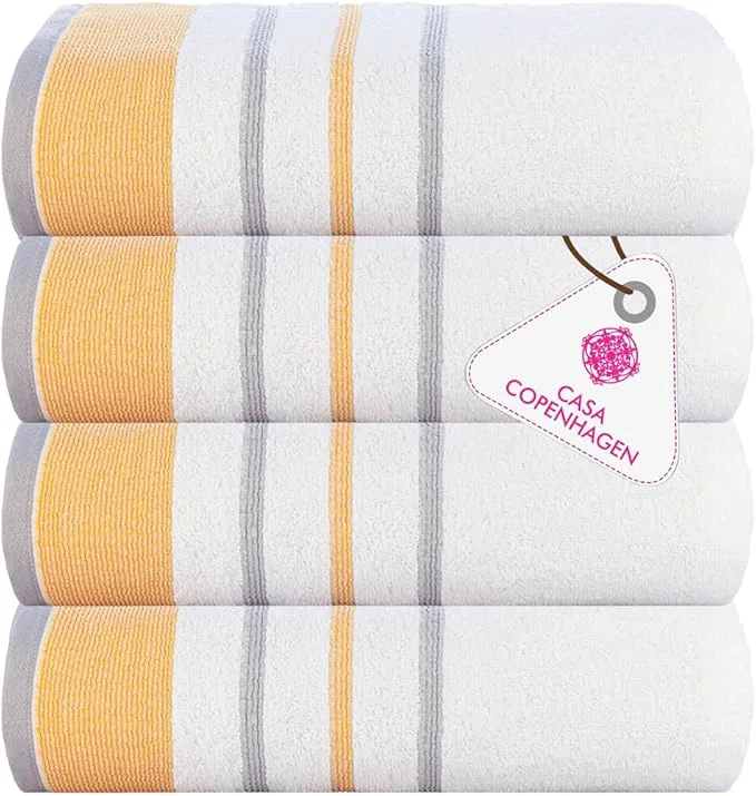 Durable CASA COPENHAGEN White Bay 4Pcs Egyptian Cotton Designer Hand Towels Gift Dependable