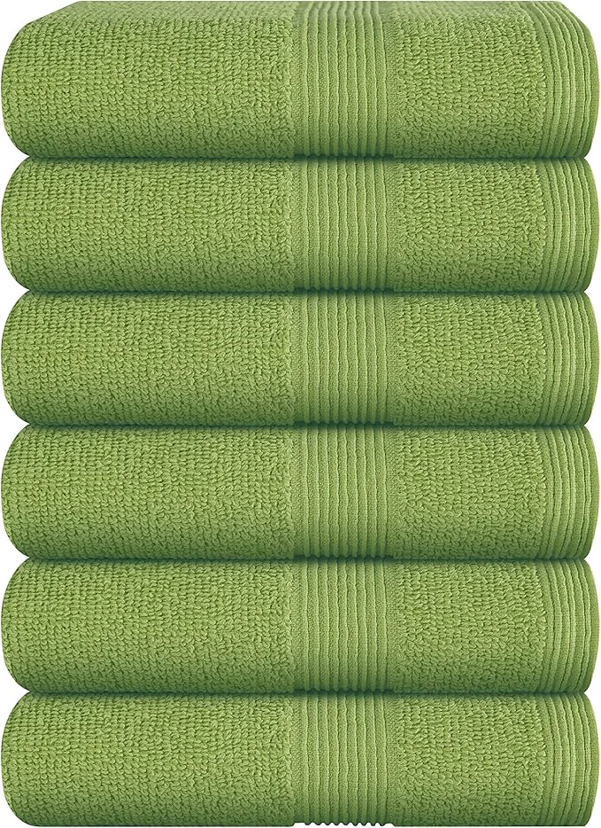 Modern Belizzi Home Ultra Soft 6-Piece Hand Towel Set 16x28- Ringspun Cotton Prestigious