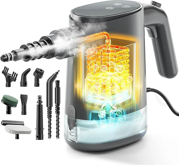 Powerful Handheld Steam Cleaner for Home 15s Instant Heat Pressurized Steam Cleaner Verified