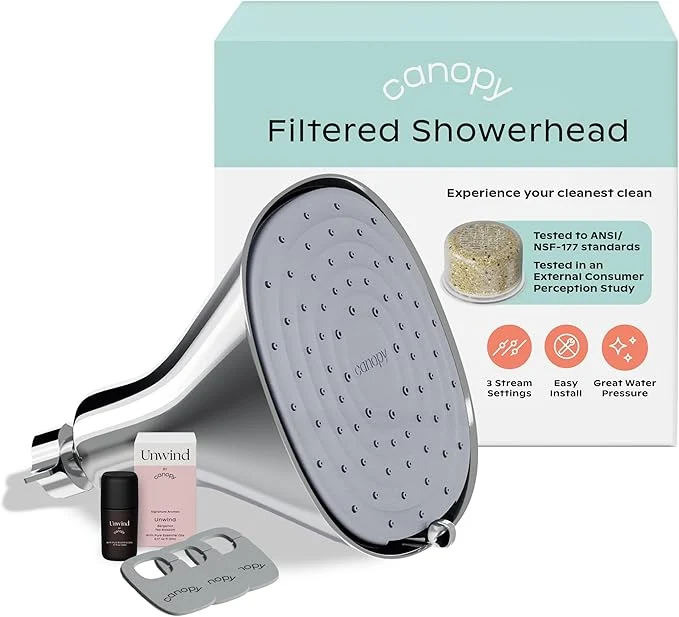 Authentic Canopy Filtered Shower Head Clean