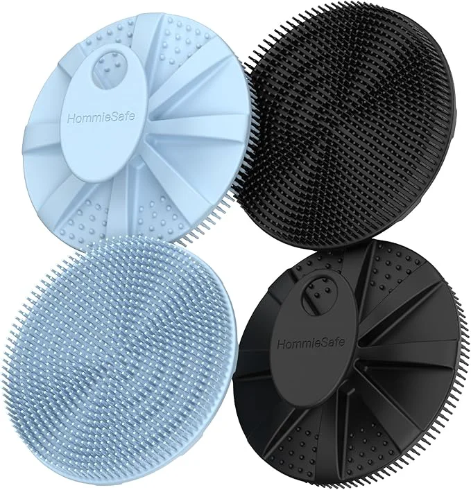 User-Friendly Soft Silicone Shower Brush Body Wash Bath Exfoliating Skin Massage Scrubber Clean