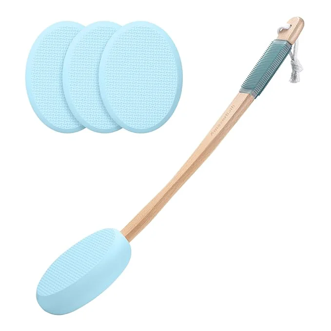 High-Grade AmazerBath Lotion Applicator for Back 4 Replaceable Pads Prestigious