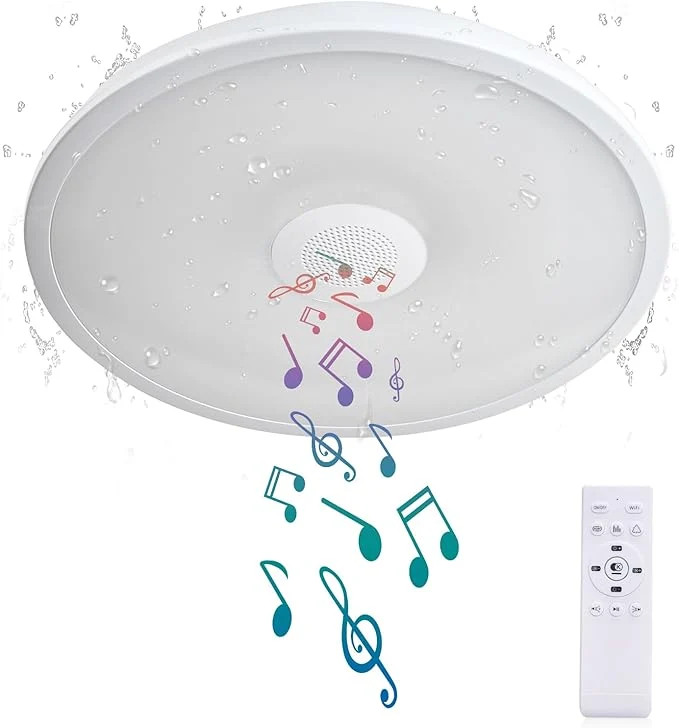Secure Smart Waterproof LED Flush Mount Ceiling Light Fixture World-Class