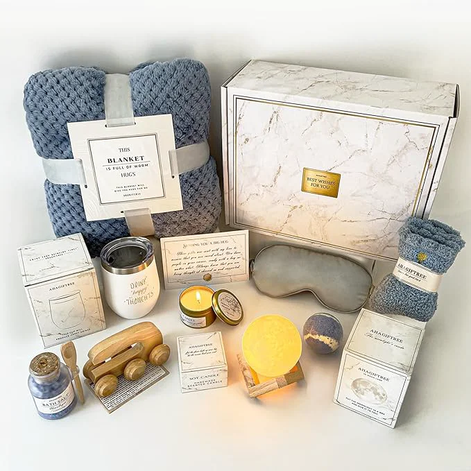 Fashionable AHAGIFTREE Gift Baskets for Women Think of You Surgery Recovery Gifts for Flexible