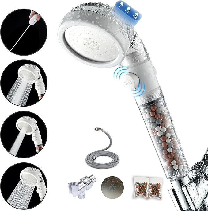 Lightweight Filtered Shower Head with Handheld Breathable