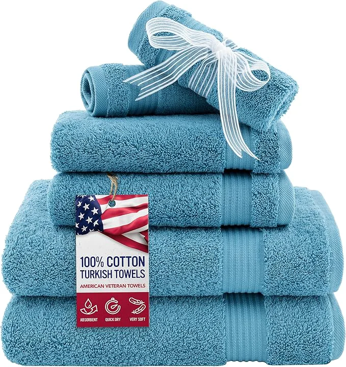 Environmentally Friendly American Veteran Towel 6 Piece Towel Set Trusted