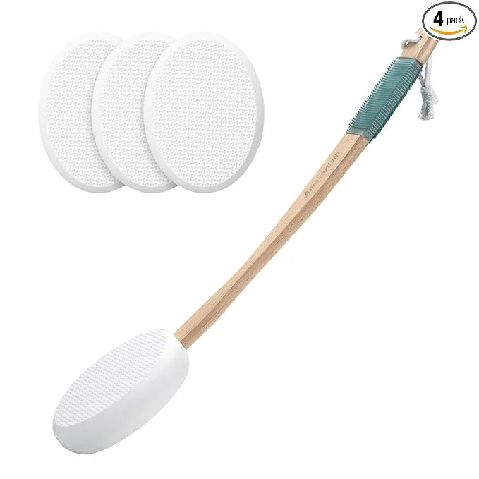 Fashionable AmazerBath Lotion Applicator for Back 4 Pads Innovative